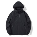 Men's waterproof and windproof technical hooded outdoor jacket with welded seams and breathable lining Fashion Glam