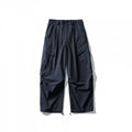 Men's loose technical cargo pants with drawstring waistband and adjustable leg closures Fashion Glam