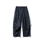 Men's loose technical cargo pants with drawstring waistband and adjustable leg closures Fashion Glam