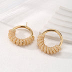 Women's Hanging Earrings with Artistic Spiral Structure Fashion Glam