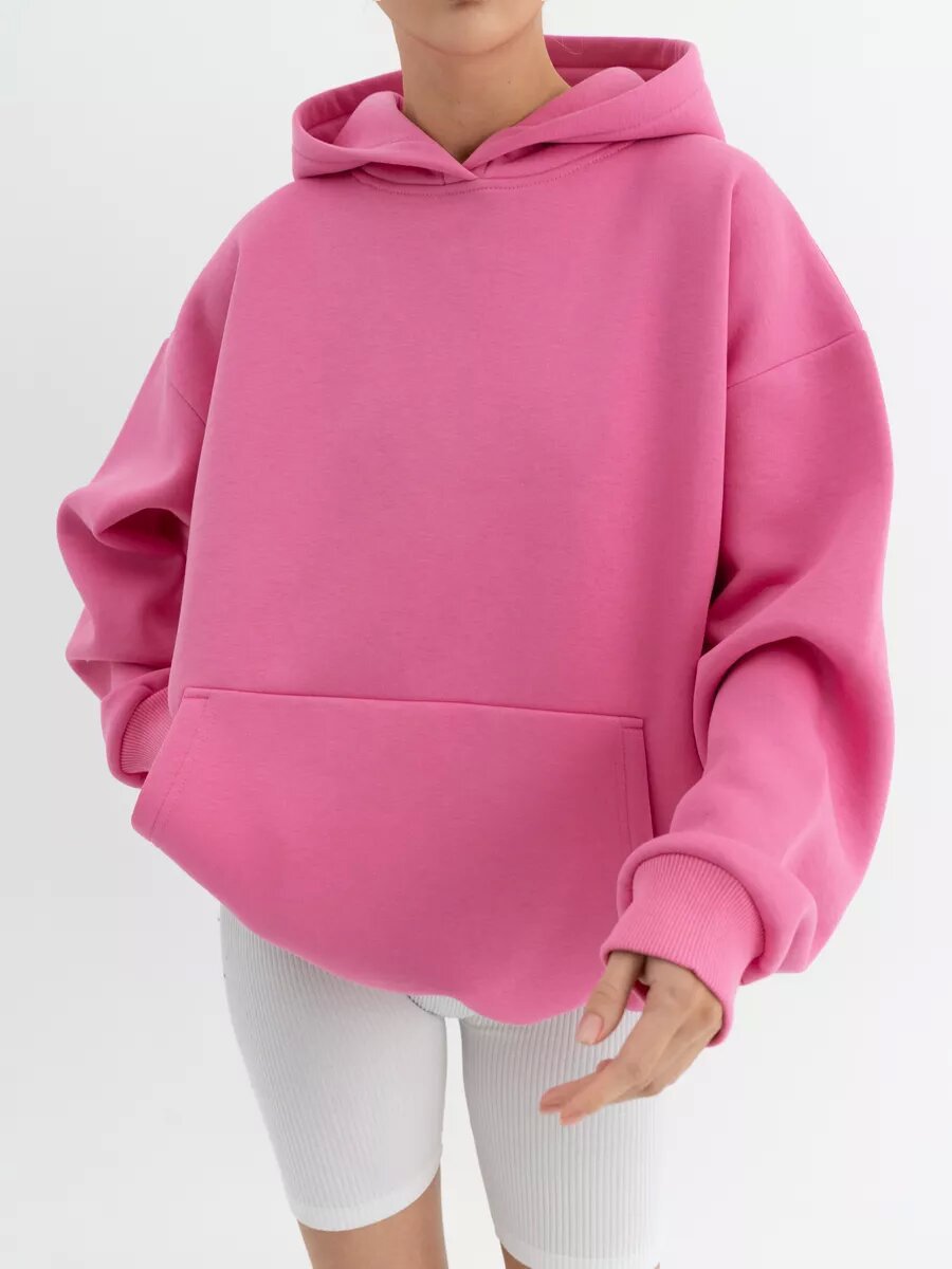 Women Oversize Hoodie made of high-quality cotton blend Fashion Glam