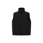 Unisex ultralight down look quilted vest with two-way zipper and stand-up collar Fashion Glam