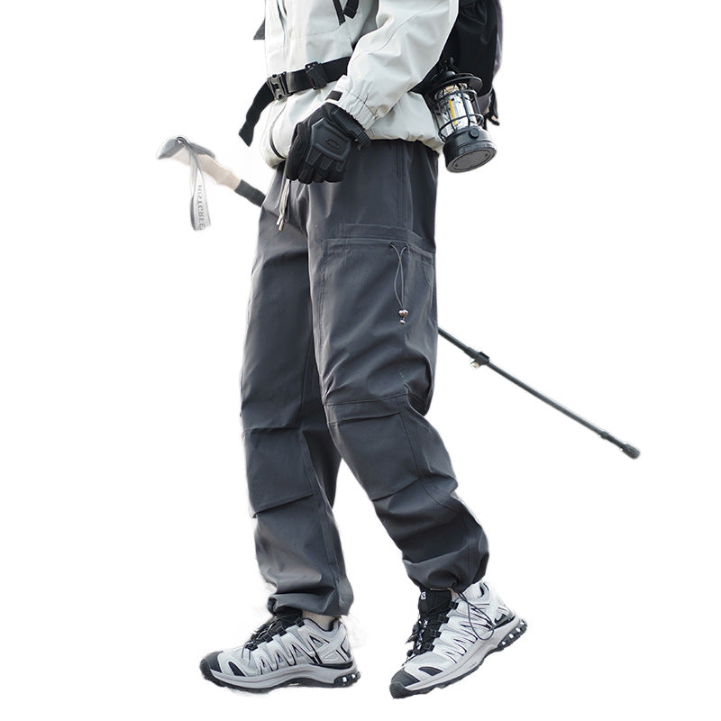 Men's outdoor cargo pants with reinforced knees, water-repellent and breathable Fashion Glam