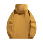 Men's Lightweight Softshell Hoodie Jacket with Water-Resistant Membrane and Chest Pocket Fashion Glam