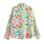 Women's wide palazzo pants with drawstring waistband and floral embroidery look Fashion Glam