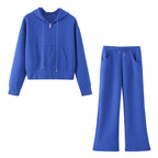 Ladies Wide Lounge Pants with High Waist, Drawstring and Side Pockets Fashion Glam