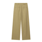 women's wide pleated pants with high waist and distinctive front creases Fashion Glam