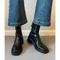 Women ankle boots with thick heel and zipper closure Fashion Glam