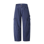 Men's Relaxed-Fit Carpenter Cargo Pants made of lightweight canvas with patch flap pockets Fashion Glam