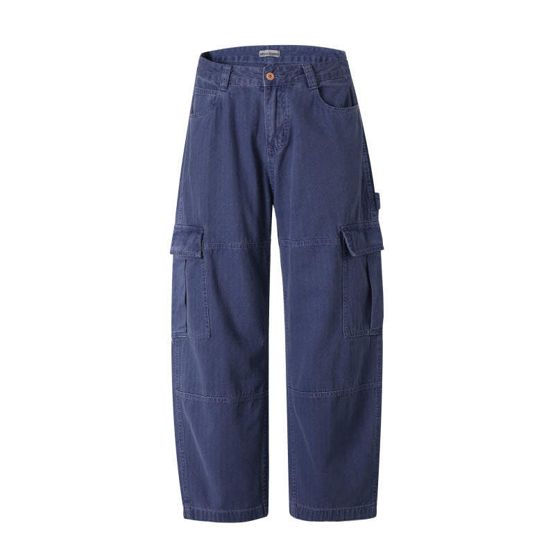 Men's Relaxed-Fit Carpenter Cargo Pants made of lightweight canvas with patch flap pockets Fashion Glam