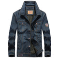 Men's denim jacket in vintage look with patch, chest pockets, and breathable mesh lining Fashion Glam