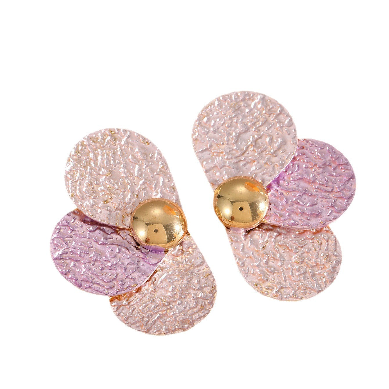 Women's ear clips in elaborate floral pattern Fashion Glam