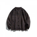 Unisex Chunky Knit Oversized Button-Down Cardigan made of Mohair Mix with Round Neck Fashion Glam