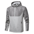Men's Lightweight Reflective Hooded Windbreaker with Mesh Lining and Zipper Pockets Fashion Glam