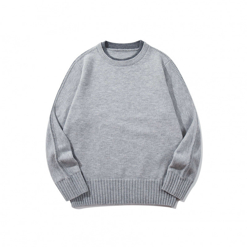 Unisex Soft Mélange Crew Neck Sweater made of Organic Cotton Blend with Boxy Fit and Wide Ribbed Cuffs Fashion Glam