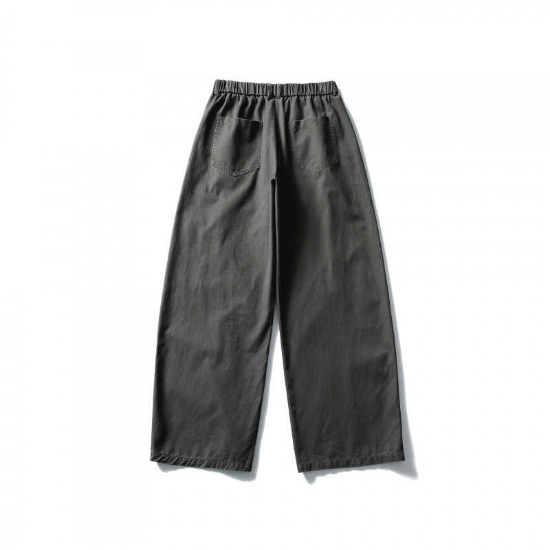 Women Wide High-Waist Culotte Pants with Elastic Waistband and Side Pockets Fashion Glam