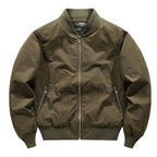 Men's Technical Bomber Jacket with Windproof Shell, Ribbed Cuffs and Zipper Pockets Fashion Glam