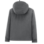 Men's Breathable Softshell Outdoor Jacket with Hood, Welded Seams and Sleeve Pocket Fashion Glam