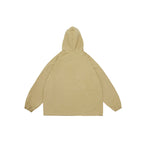 Unisex Oversized Hoodie with Button Placket, Kangaroo Pocket and Elastic Cuffs Fashion Glam