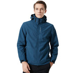 Women's lightweight water-repellent casual outdoor jacket with adjustable hood and concealed zipper Fashion Glam