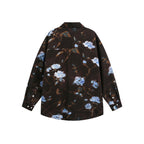 Unisex Oversize Shirt with floral print, boxy silhouette and chest pocket Fashion Glam