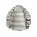 Unisex Checkered Overshirt made of lightweight Flannel in Relaxed-Boxy-Fit with chest patch pocket Fashion Glam