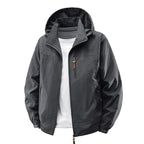Men's Water-Repellent Ultra-Light Windbreaker with Hood, Zipper, and Chest Pocket Fashion Glam