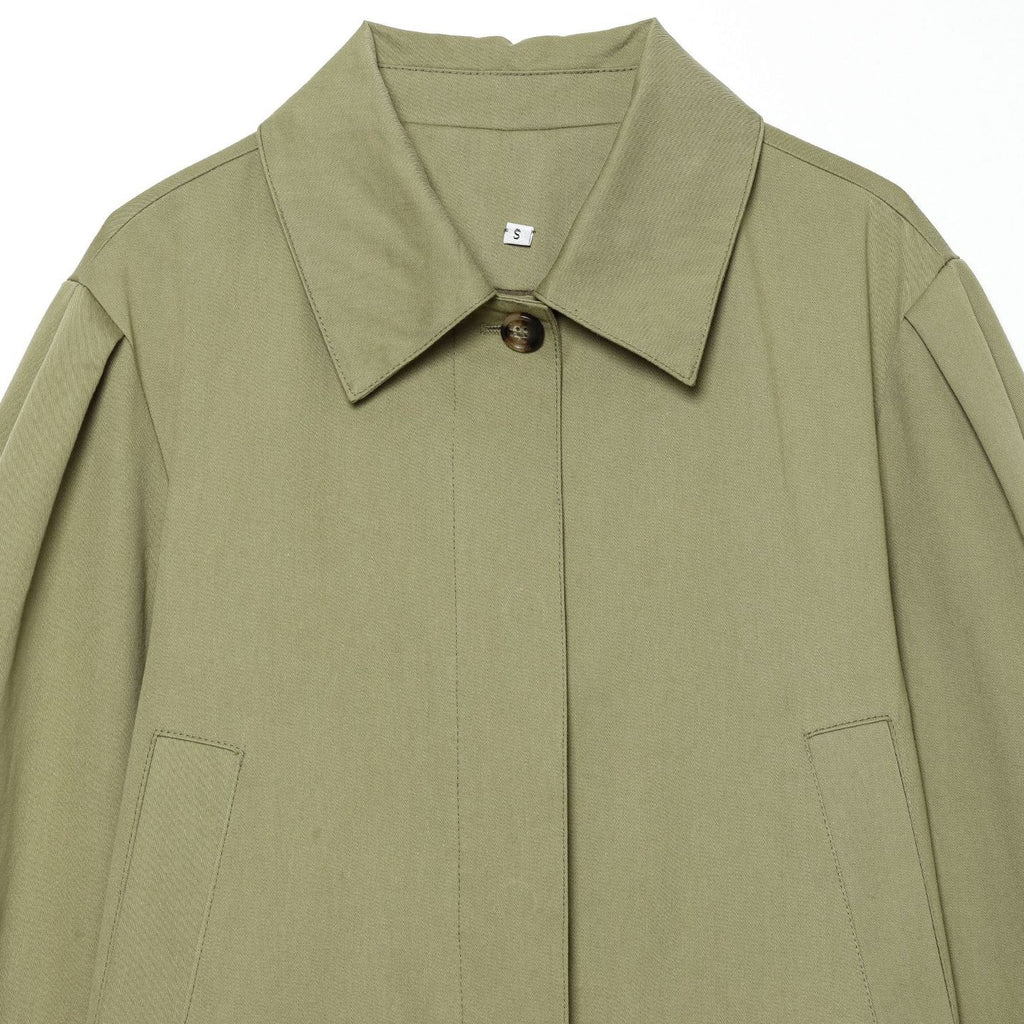 Women's Cropped Boxy Utility Jacket with Pleats and Flap Pockets Fashion Glam