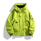 Men's Technical Oversized Field Jacket with water-repellent membrane, utility rings, and concealed snap button placket Fashion Glam