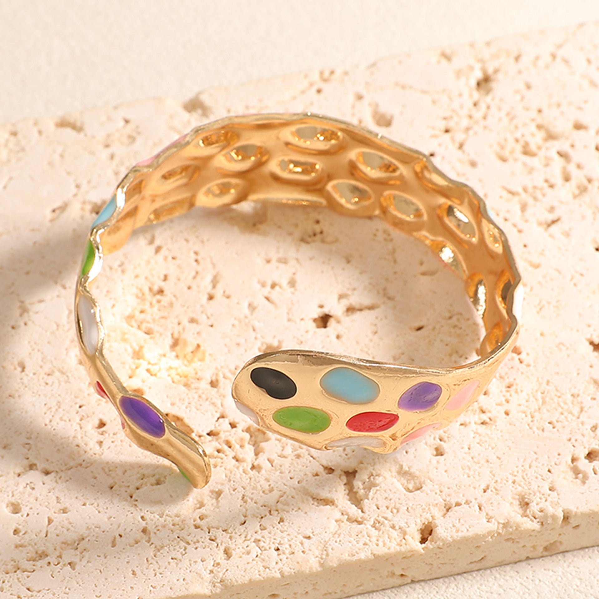 Ladies Open Bangle in Elegant Snake Design Fashion Glam