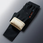 Men's Winter Fleece Jogging Pants with Teddy Lining, Elastic Waistband and Zipper Pockets Fashion Glam