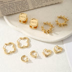 Ladies hoops in unique, sculptural design Fashion Glam