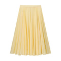 Women's Flowing A-Line Maxi Skirt with Fine Pleats and High Waist Fashion Glam