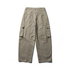 Unisex Wide Cargo Pants in Baggy Cut with Low Crotch, Patch Flap Pockets, and Clean Finish Fashion Glam