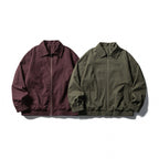 Men's Boxy Canvas Blouson with full zip and elastic cuffs Fashion Glam