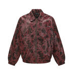 Unisex short-cut boxy jacket with zipper, elastic hem and modern animal print Fashion Glam