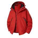 Men's 3-in-1 Softshell Parka with removable fleece inner jacket and technical hood Fashion Glam