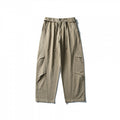 Men's Utility Cargo Pants in a wide Relaxed Fit with drawstring waistband and patch leg pockets Fashion Glam