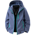 Men's Technical Softshell Outdoor Jacket with Hood water- and windproof membrane sealed zippers Fashion Glam