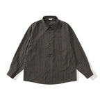 Unisex Oversized Striped Shirt in Relaxed Fit with Chest Pocket Fashion Glam