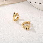 Ladies hoops in unique, sculptural design Fashion Glam