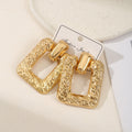 Ladies Hanging Earrings in Modern Rectangular Design Fashion Glam