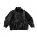 Unisex Boxy-Short Jacket made of vegan leather with a high collar, toggle front, and elastic hem Fashion Glam
