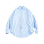 Unisex Oversize Shirt made of fine Oxford cotton fabric with chest pocket and rounded hem Fashion Glam