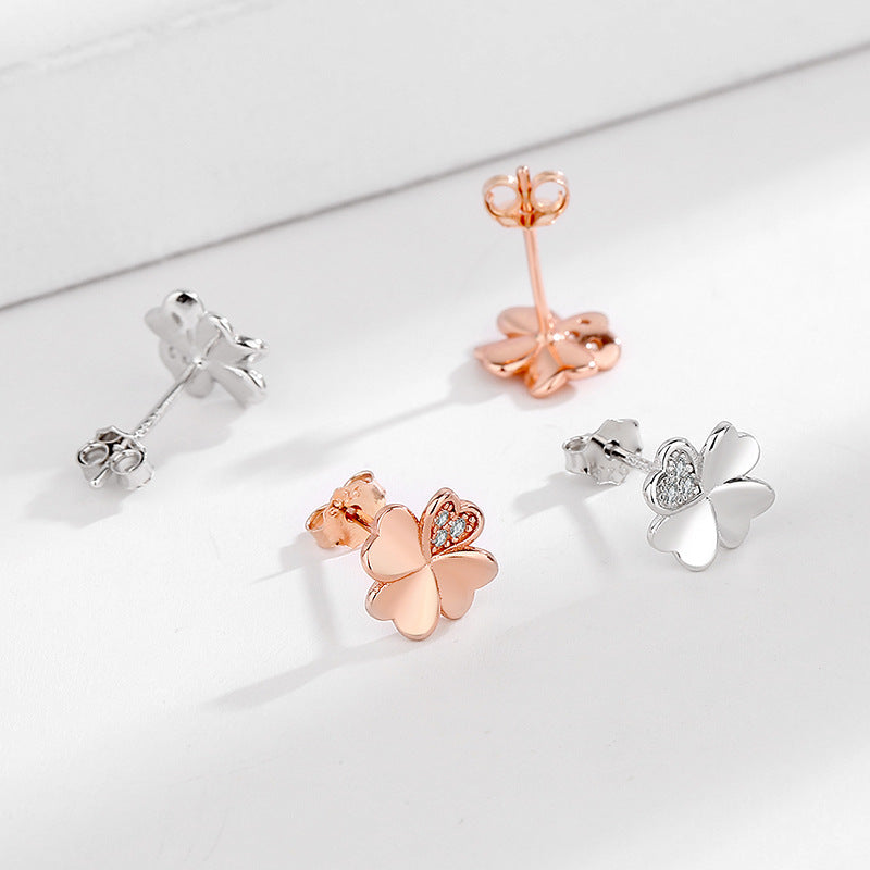 Ladies earrings in modern floral design Fashion Glam
