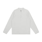 Unisex Waffle Knit Half-Zip Pullover with Raglan Sleeves Fashion Glam