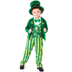 Men's costume as Irish Leprechaun with hat and detailed accents Fashion Glam