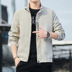 Men's Lightweight Urban Tech Blouson with Nanocoating, Stand Collar and Concealed Zipper Pockets Fashion Glam