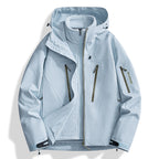 Men's two-in-one softshell outdoor jacket with detachable fleece inner jacket and waterproof zippers Fashion Glam