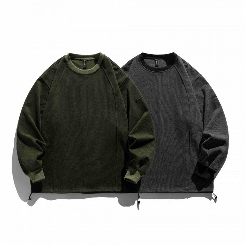 Unisex Structured Oversize Sweatshirt with Drawstring Hem and Raglan Sleeves Fashion Glam